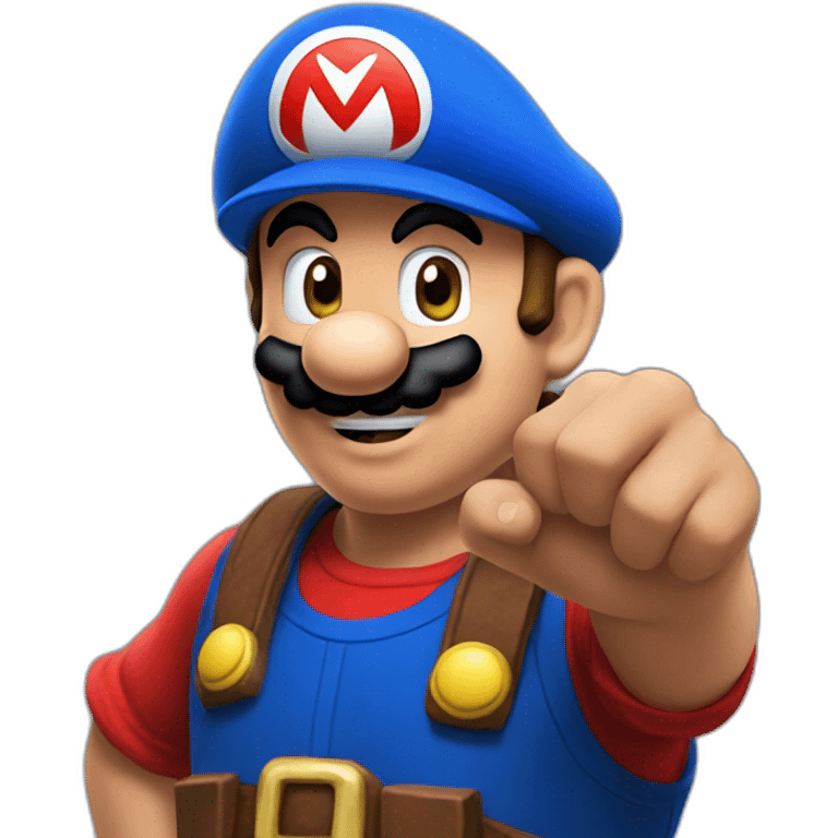 Mario bros up thumb emoji