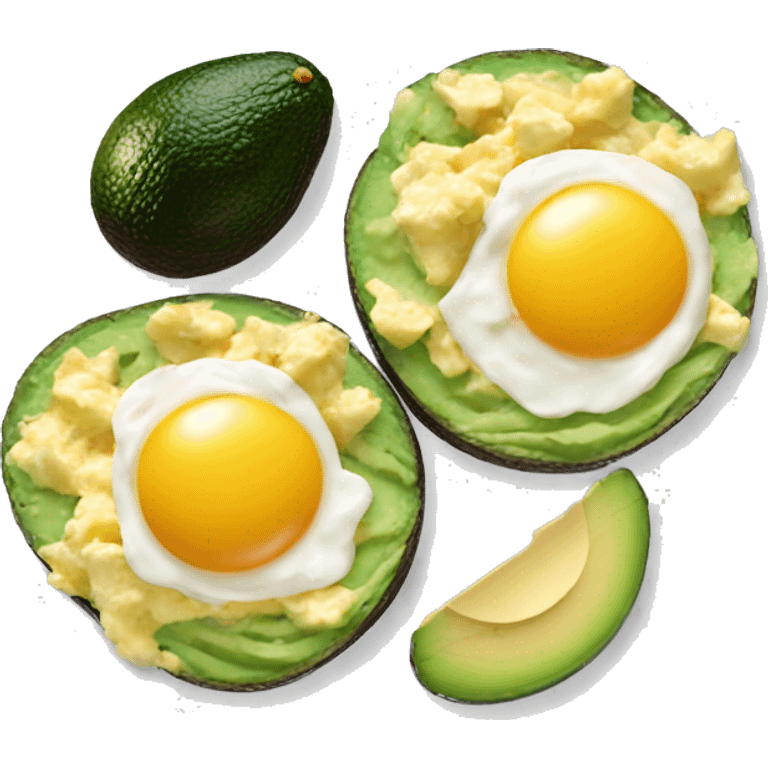 scrambled eggs with avacado emoji