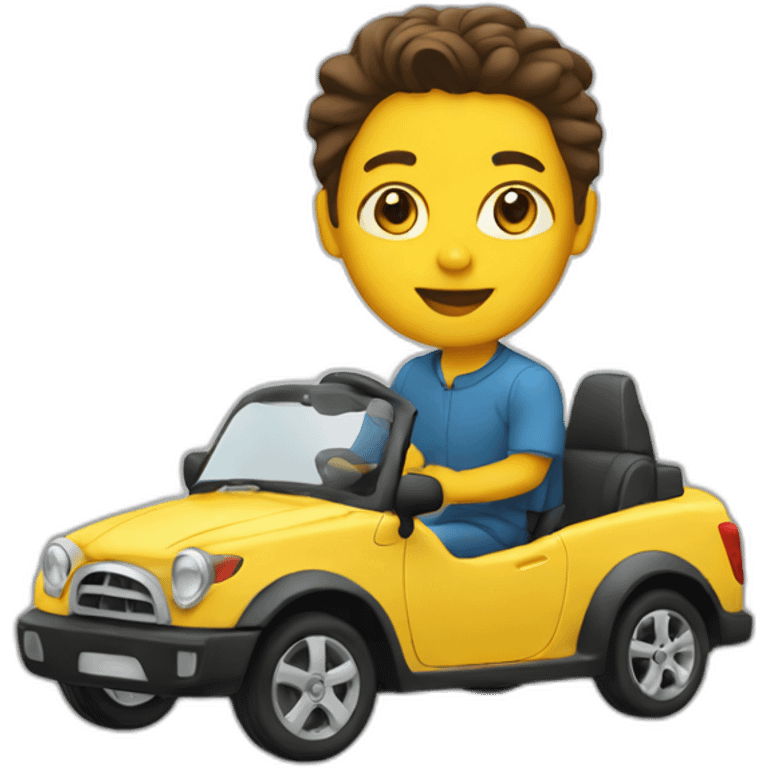 Driving a car emoji