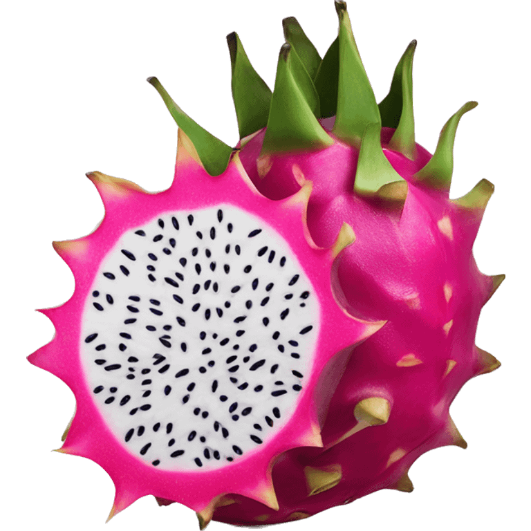 dragonfruit slice emoji