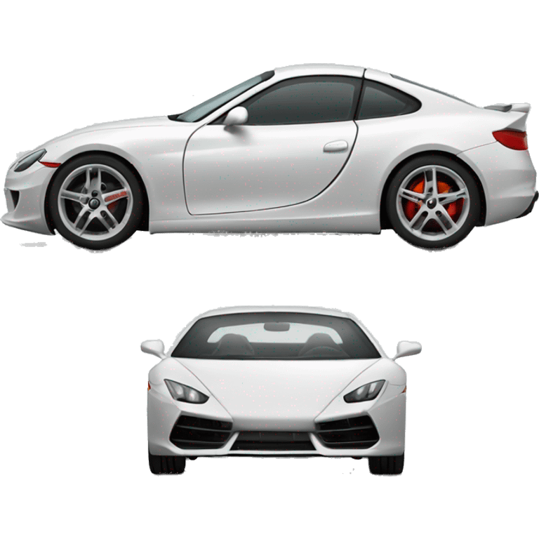 sport car, right side, realistic wheels emoji