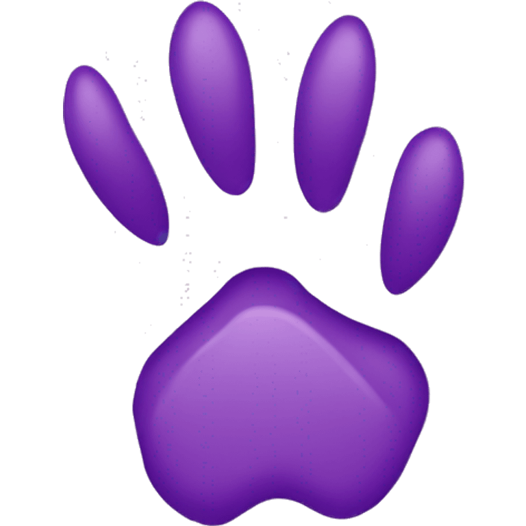 wolf paw emoji purple emoji