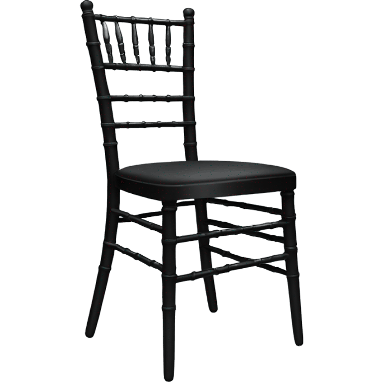 Black Chiavari chair from the side emoji