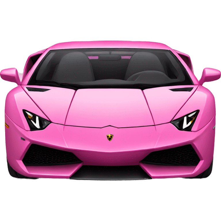 Pink Lamborghini emoji