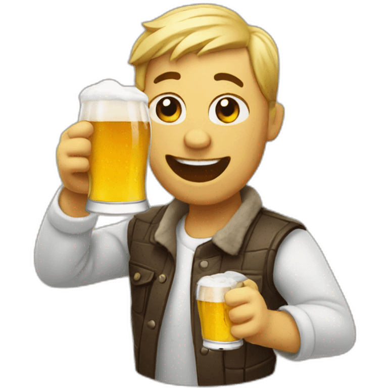 drinking beer emoji