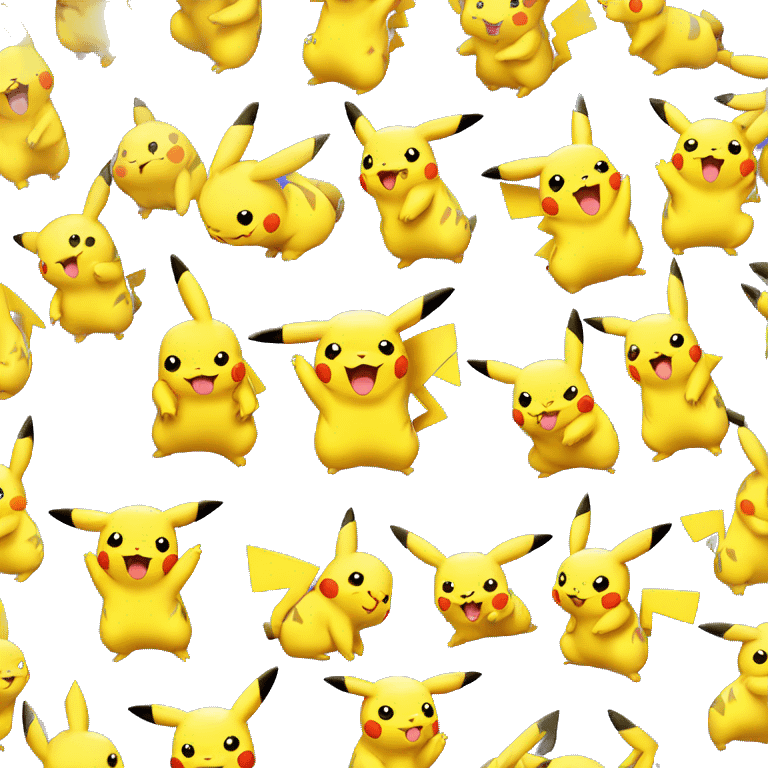 Pikachu riendose emoji