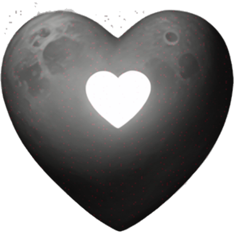 Heart on the moon emoji