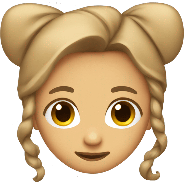 Tan bow emoji