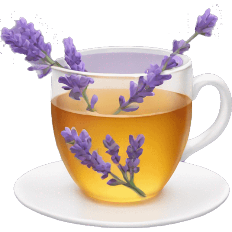 Lavender honey tea emoji