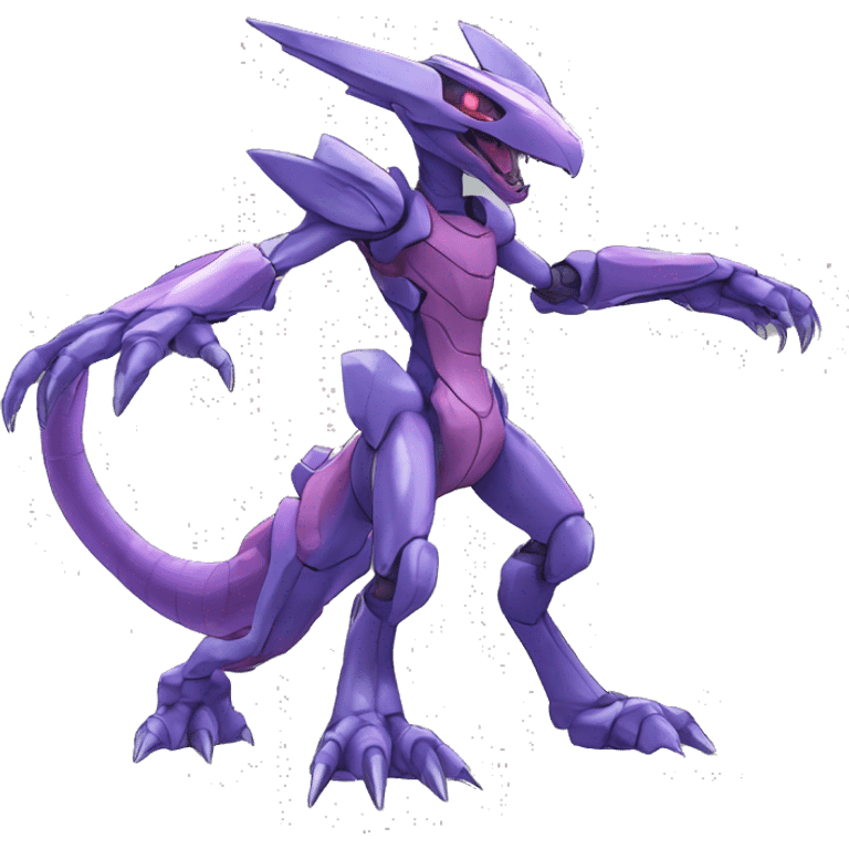  Cool Edgy Godly Futuristic Digimon-Fakemon-Genesect-Reptile full body emoji