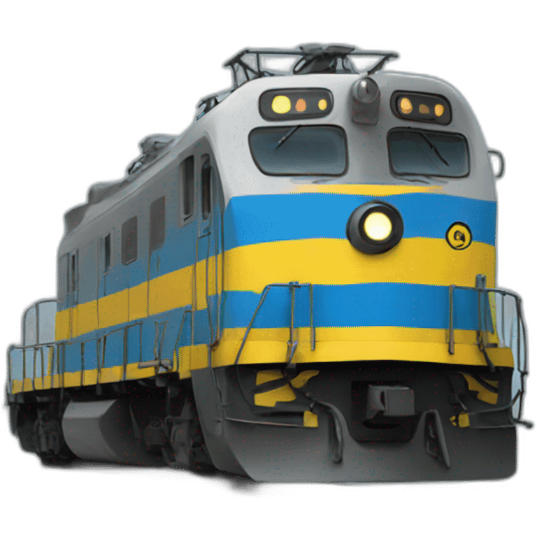 train-ukrainian-colors emoji