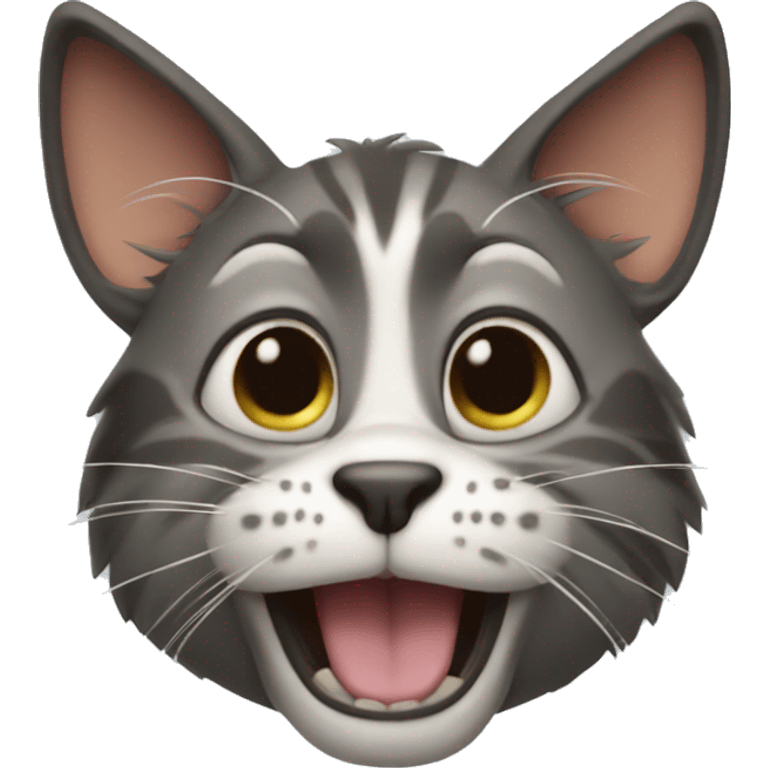 Goofy cat emoji