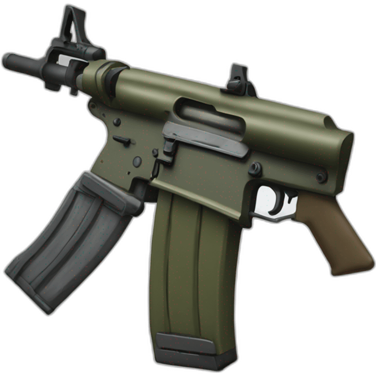 M16 avec un cœur emoji