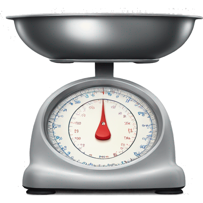 Realistic kitchen scale emoji