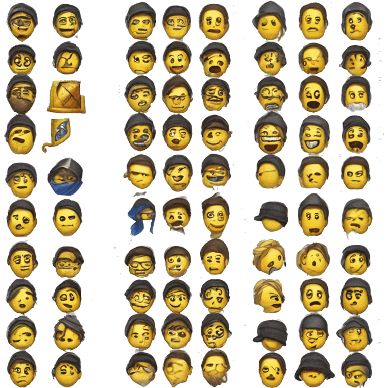 Create a set of emoticons for a Dota 2 streamer with the nickname Mendor, the emoticons must contain a character on which he constantly plays clockworks and the Ukrainian flag
 emoji