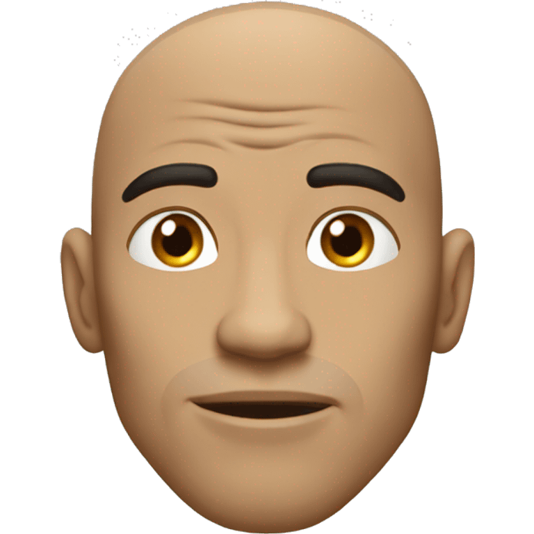 Thin The Rock, but he's whiter with a slightly wide jaw emoji