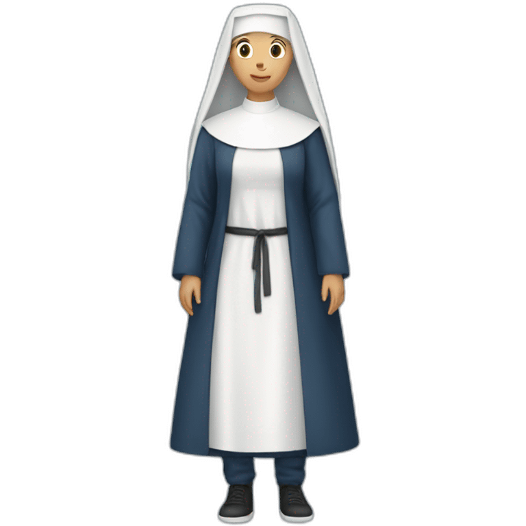 nun blue jeans emoji