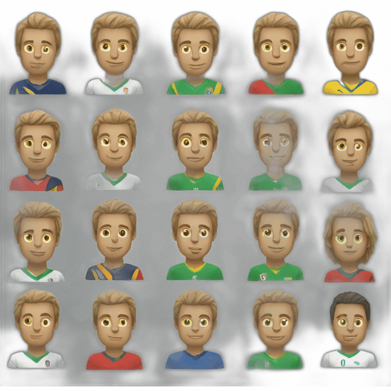 Famous soccer players emoji