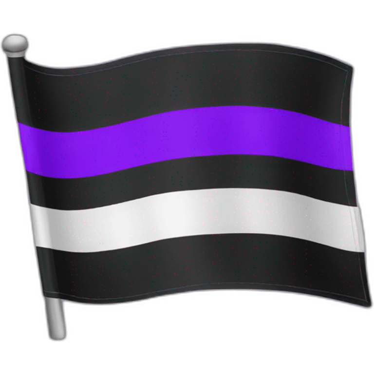 Asexual flag emoji