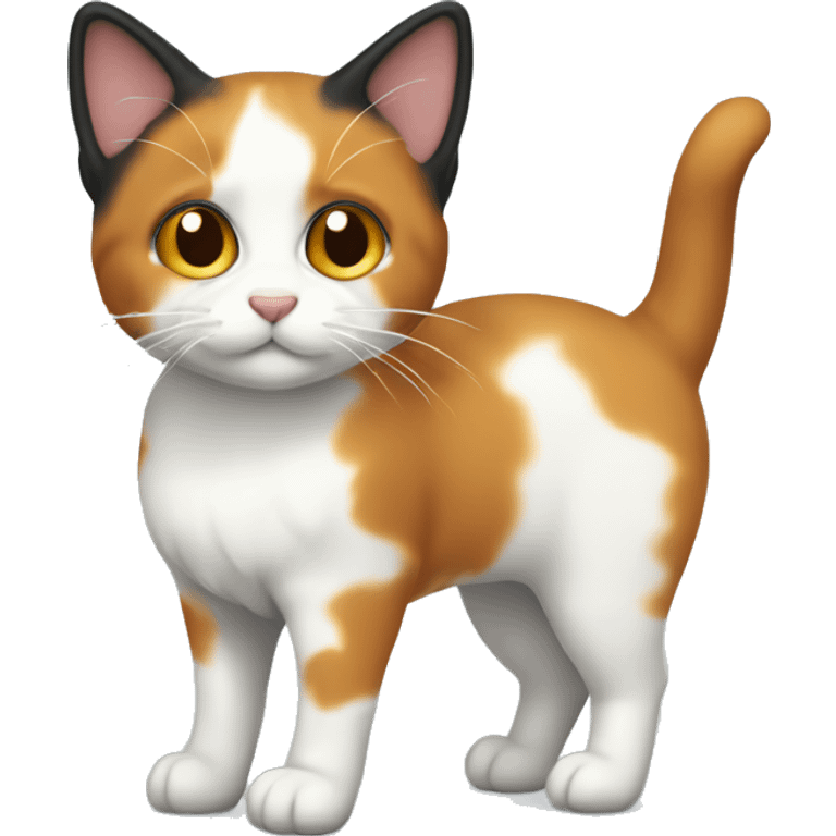 Calico with stumpy tail  emoji