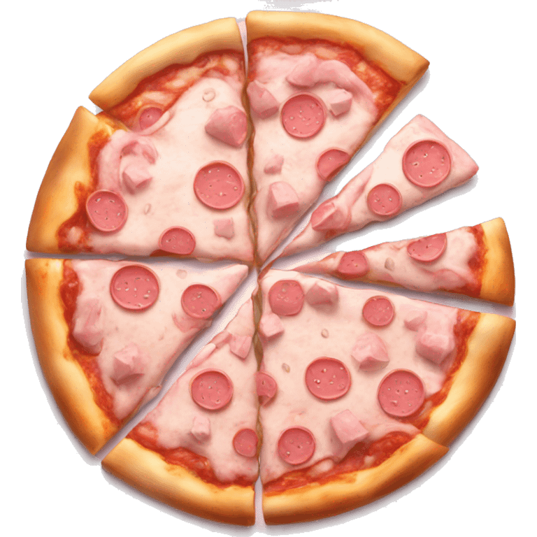 pastel pink pizza and beer realistic emoji