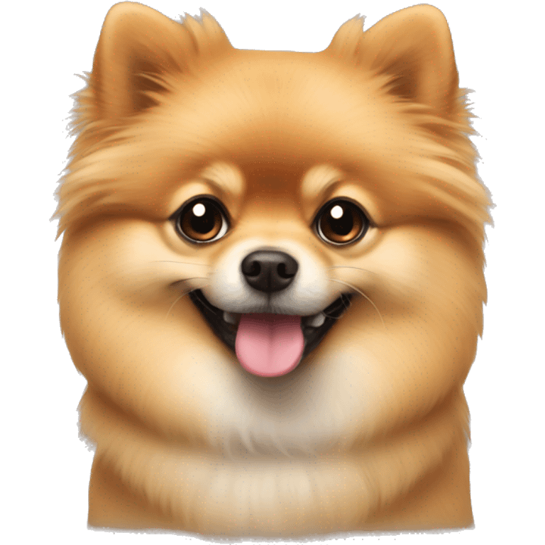 Pomeranian love emoji