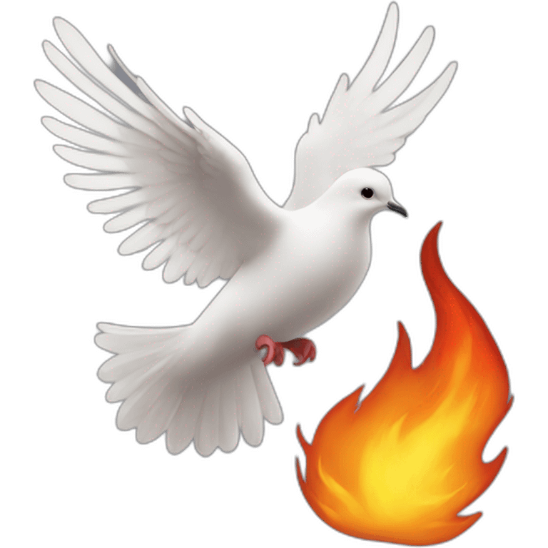 dove+ fire emoji