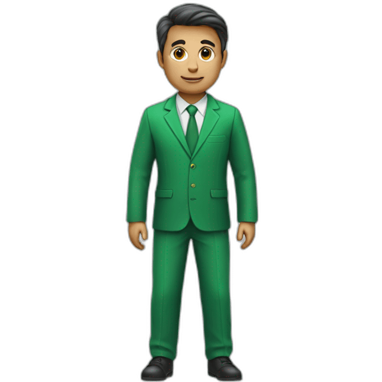 accountant in green clothes emoji