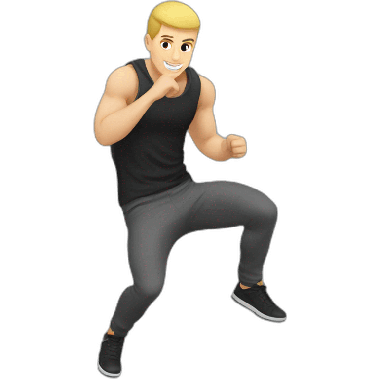 Slavic parkour gay guy emoji