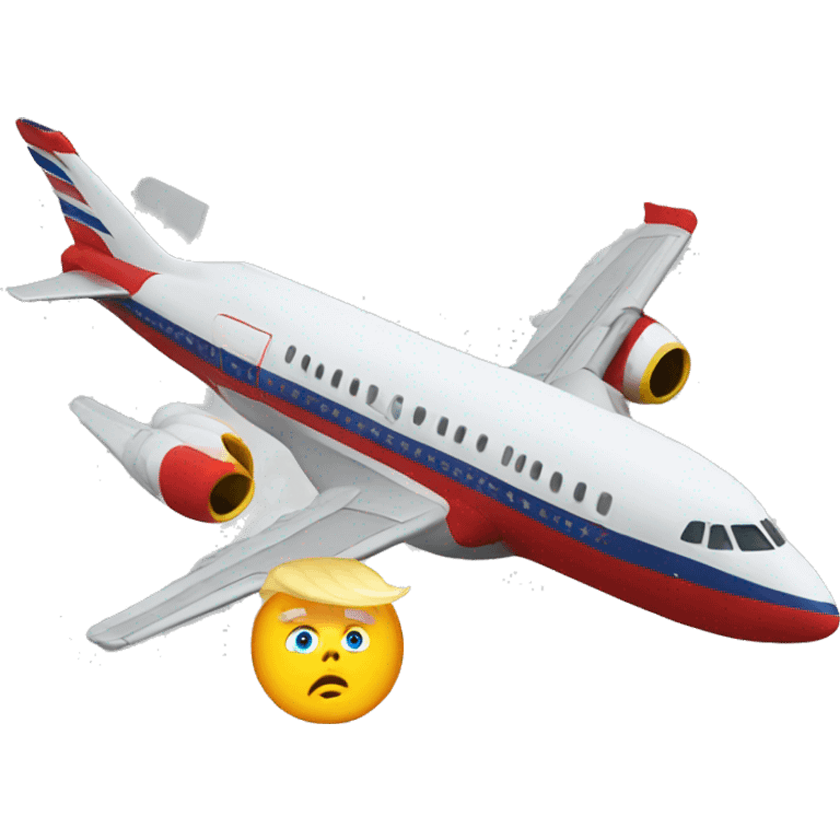 donald trump flying  emoji