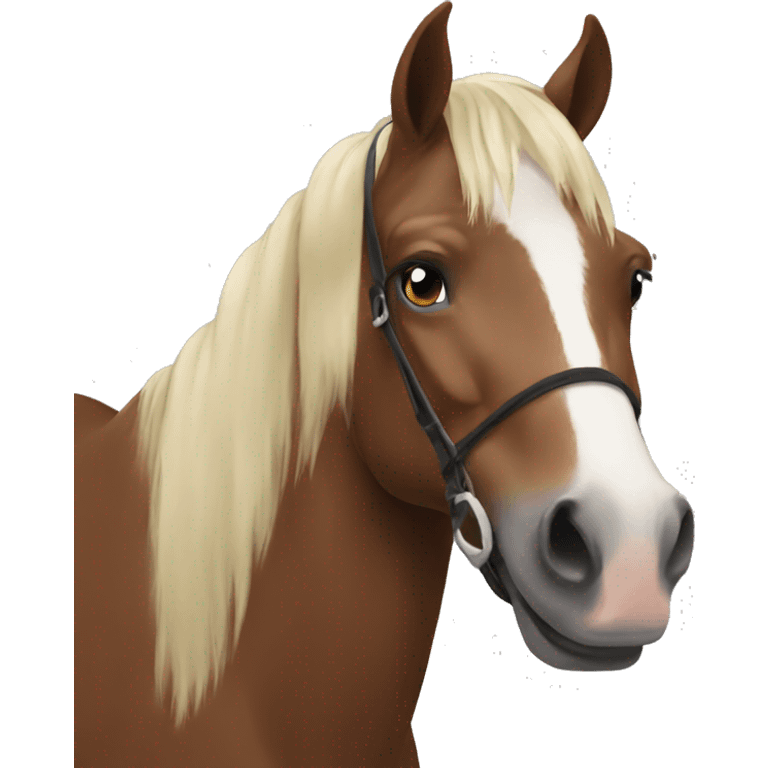 a horse say hello emoji