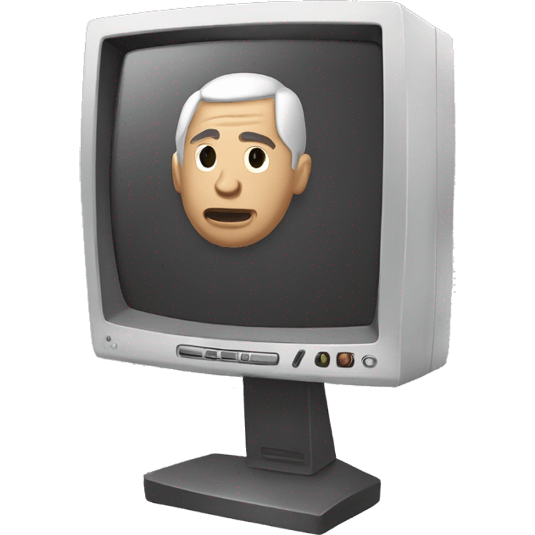 monitor with gta videogame playing emoji