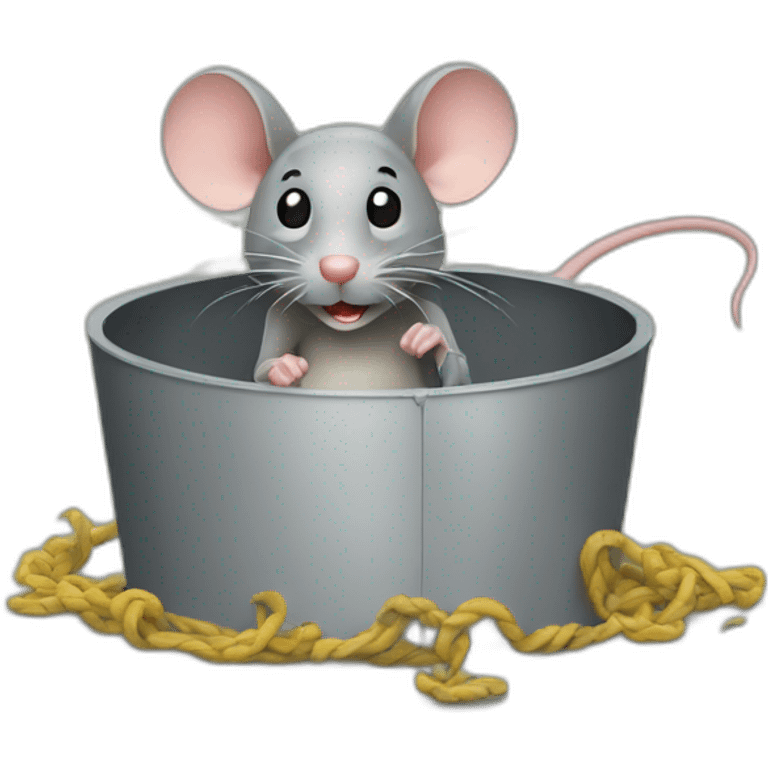 mouse stuck in trap emoji