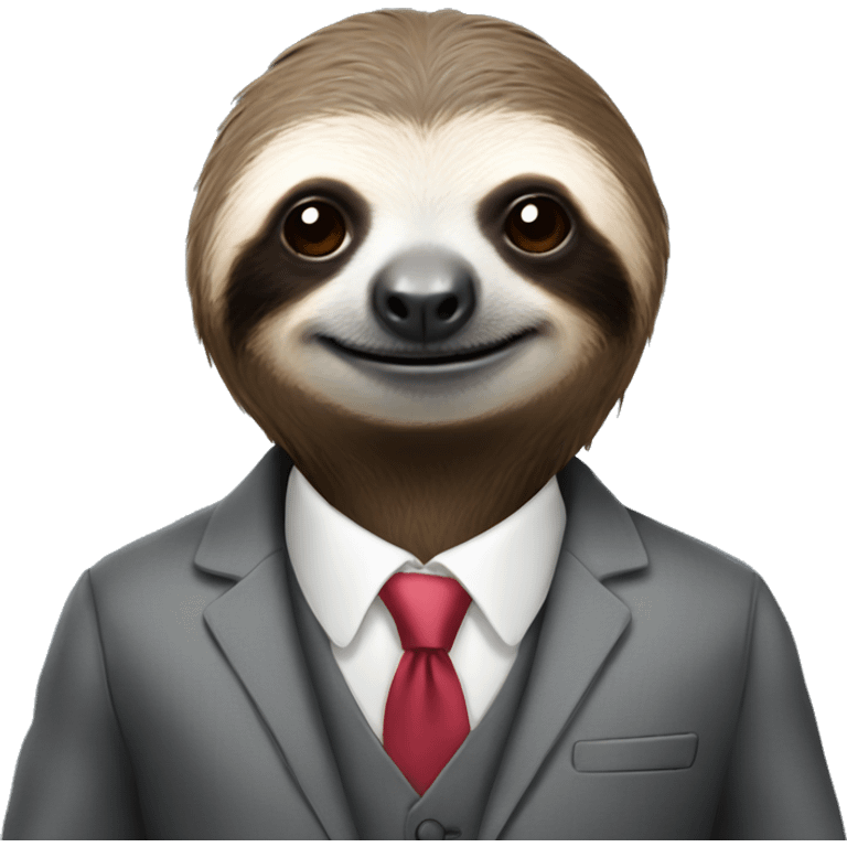 Sloth in suit emoji