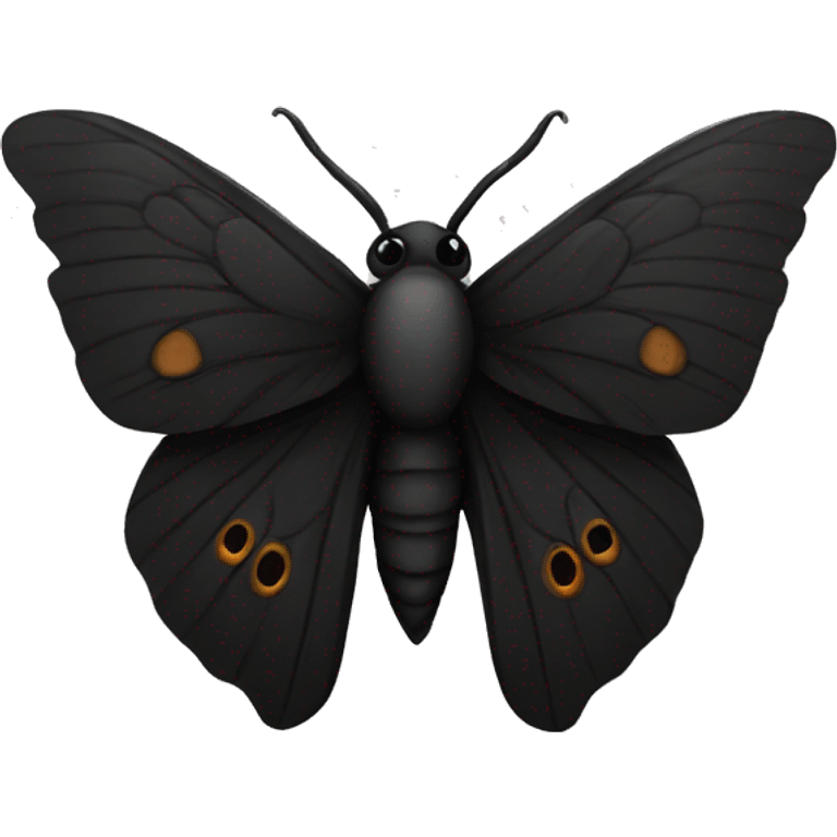 black moth emoji