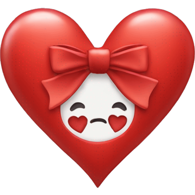 Heart with bow emoji