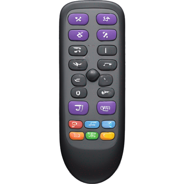 Realistic roku tv remote control  emoji