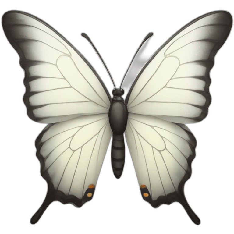 white butterfly emoji