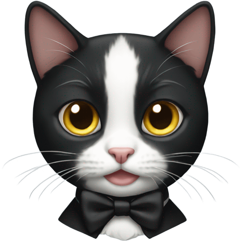 Tuxedo cat emoji