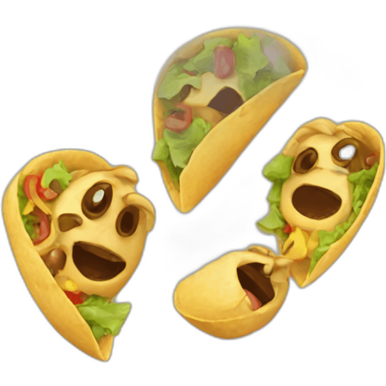 cringing taco emoji