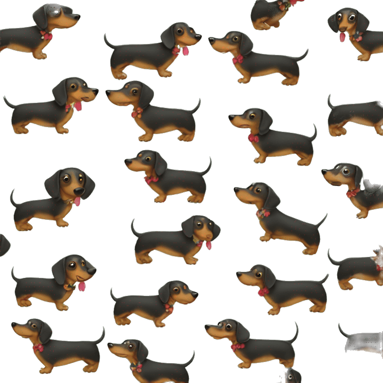 Dachshund in Hawaii emoji