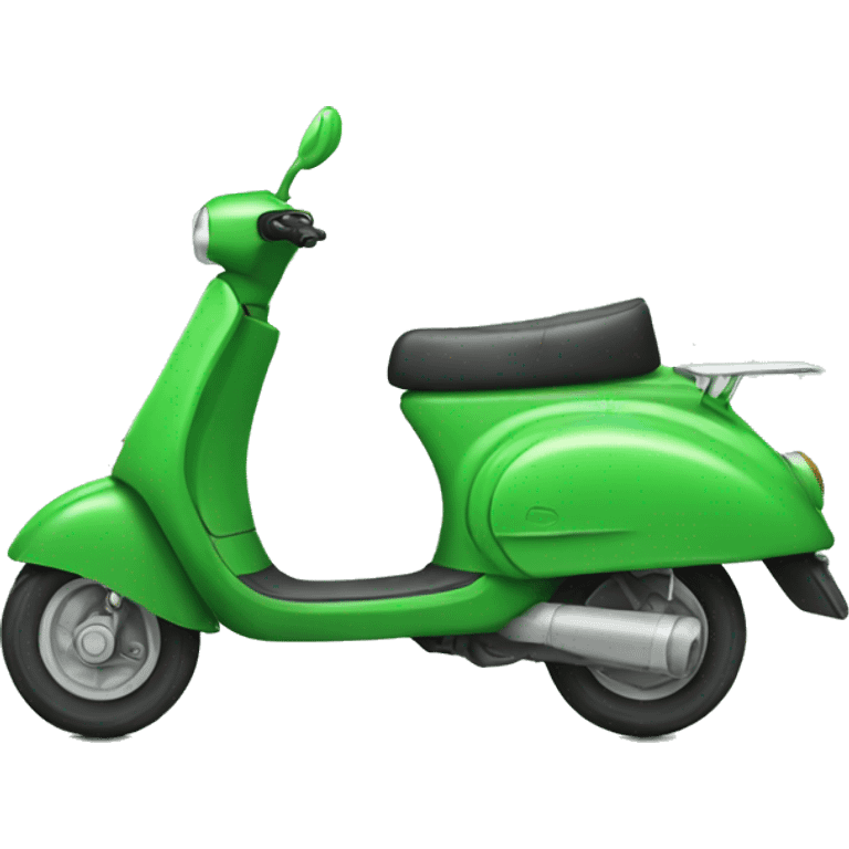 Green Delivery scooter  emoji