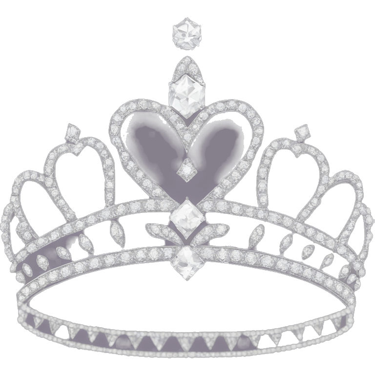 Dainty diamond princess tiara  ￼ emoji