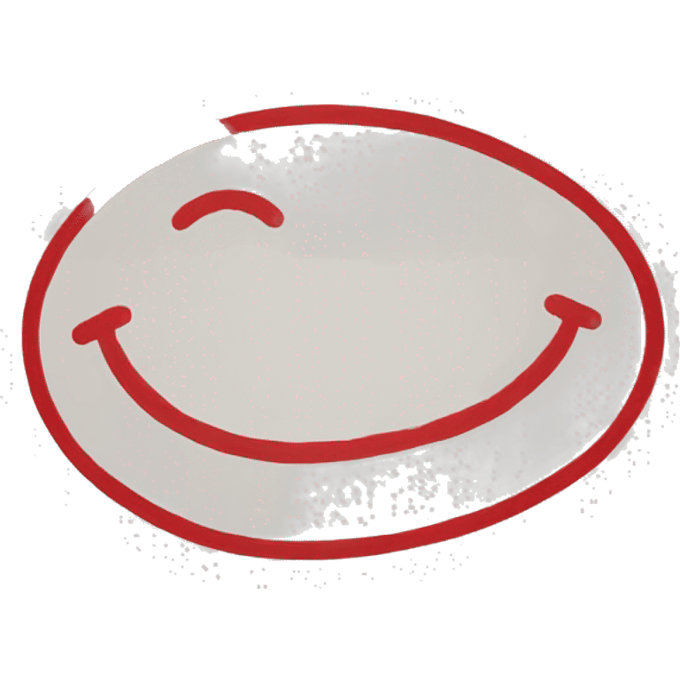 red oval drawn with a pen emoji