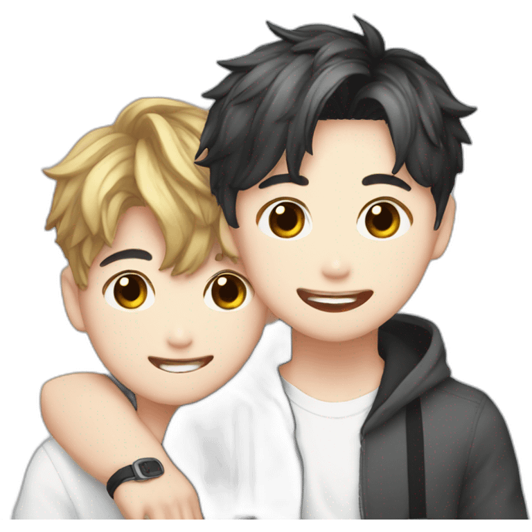 junkook cute emoji