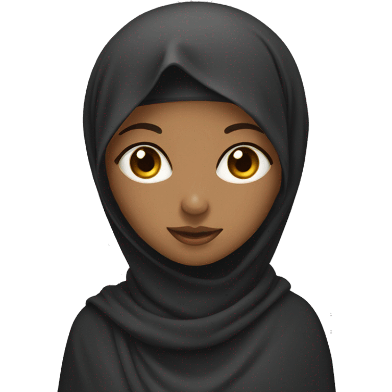 Muslim girl in nikab emoji