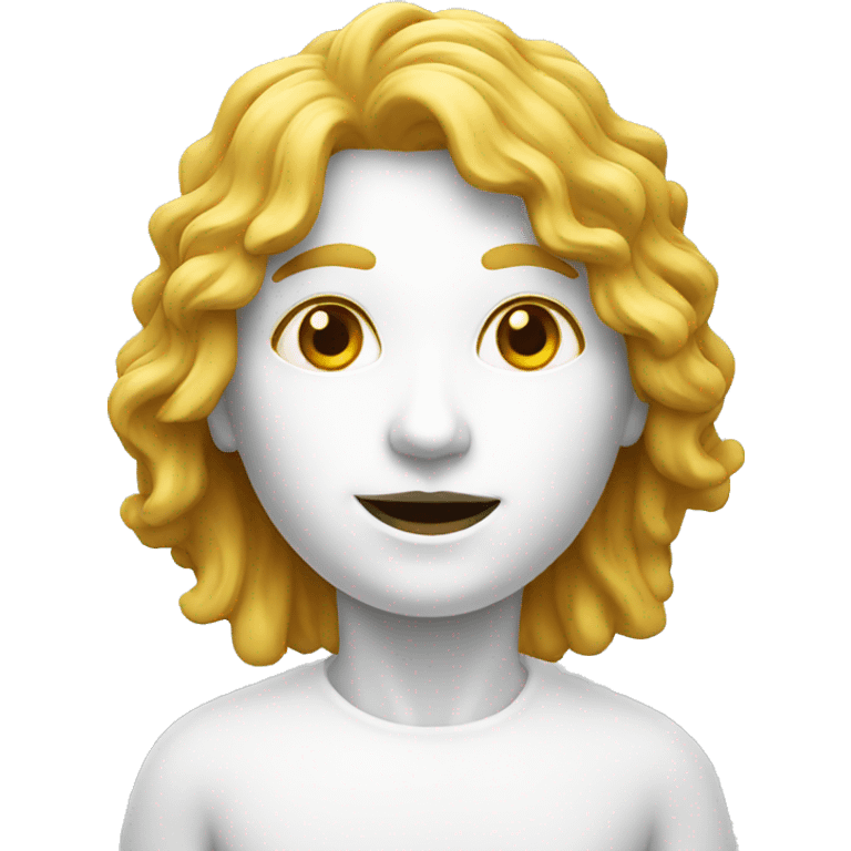 white ceramic emoji