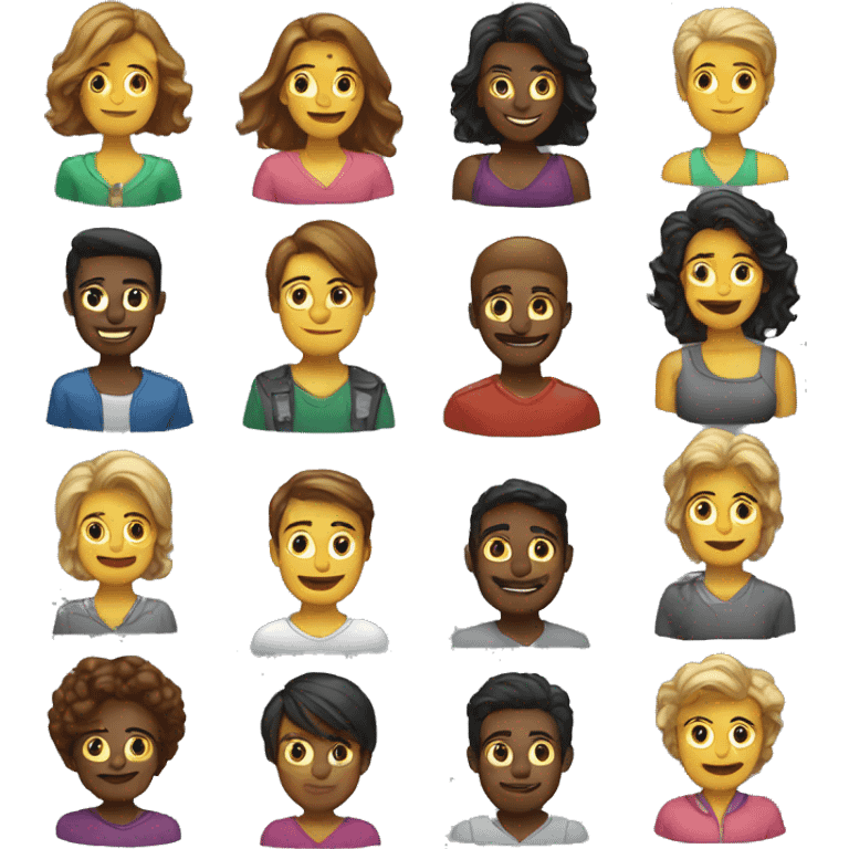 varias personas de 10 años emoji