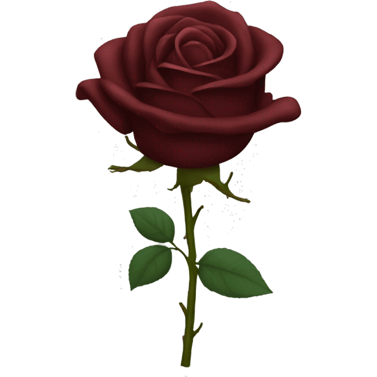 dark red rose emoji