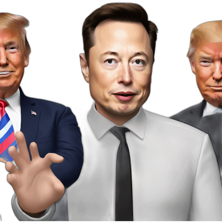 Elon-musk-with-Trump emoji